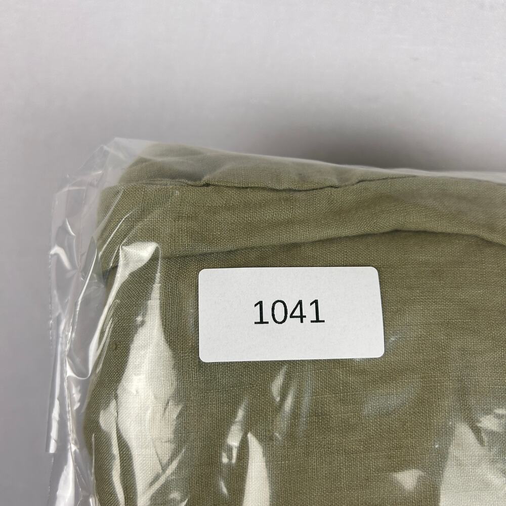 Quince Linen Elastic Waist Pull On Pants Olive Green Women's Size S - Picture 9 of 9